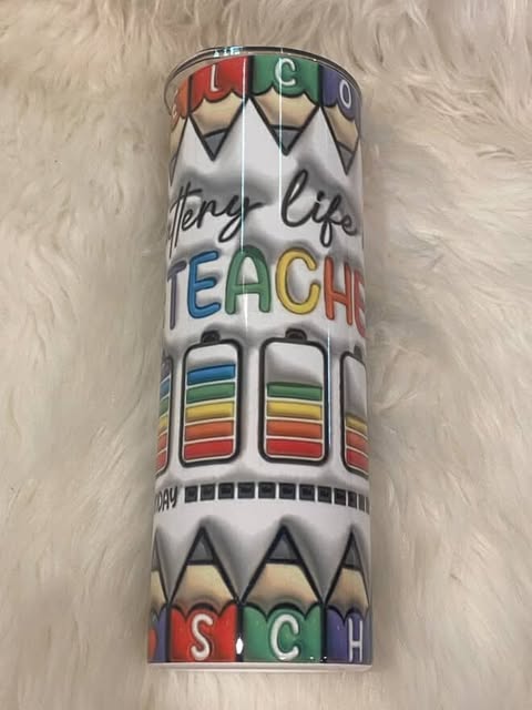 Teacher Sublimation Tumbler